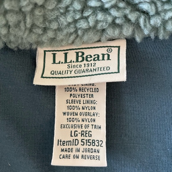 L.L. Bean Sherpa Jacket; Women’s L - Picture 4 of 4
